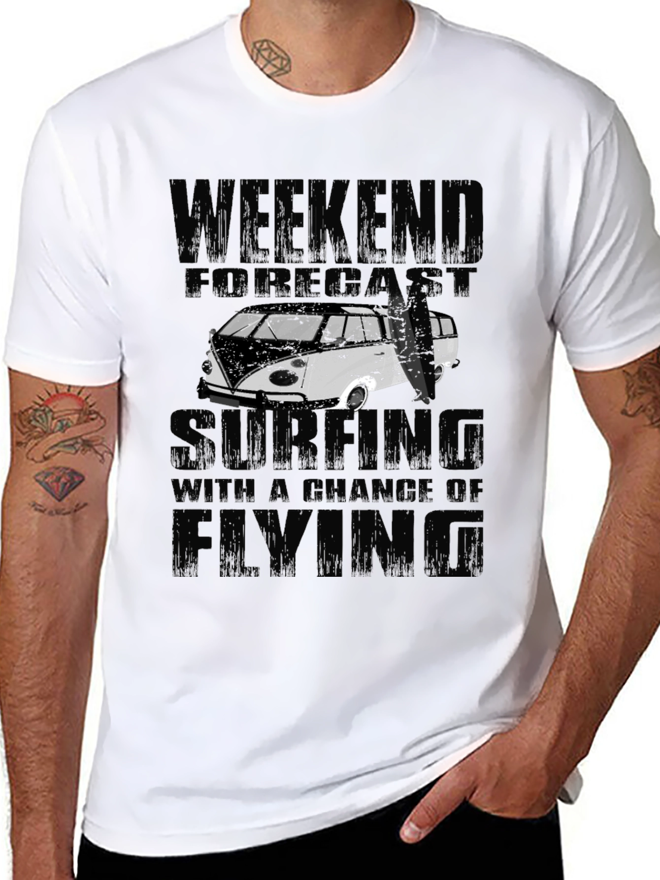 Weekend Forecast Surfing T-Shirt