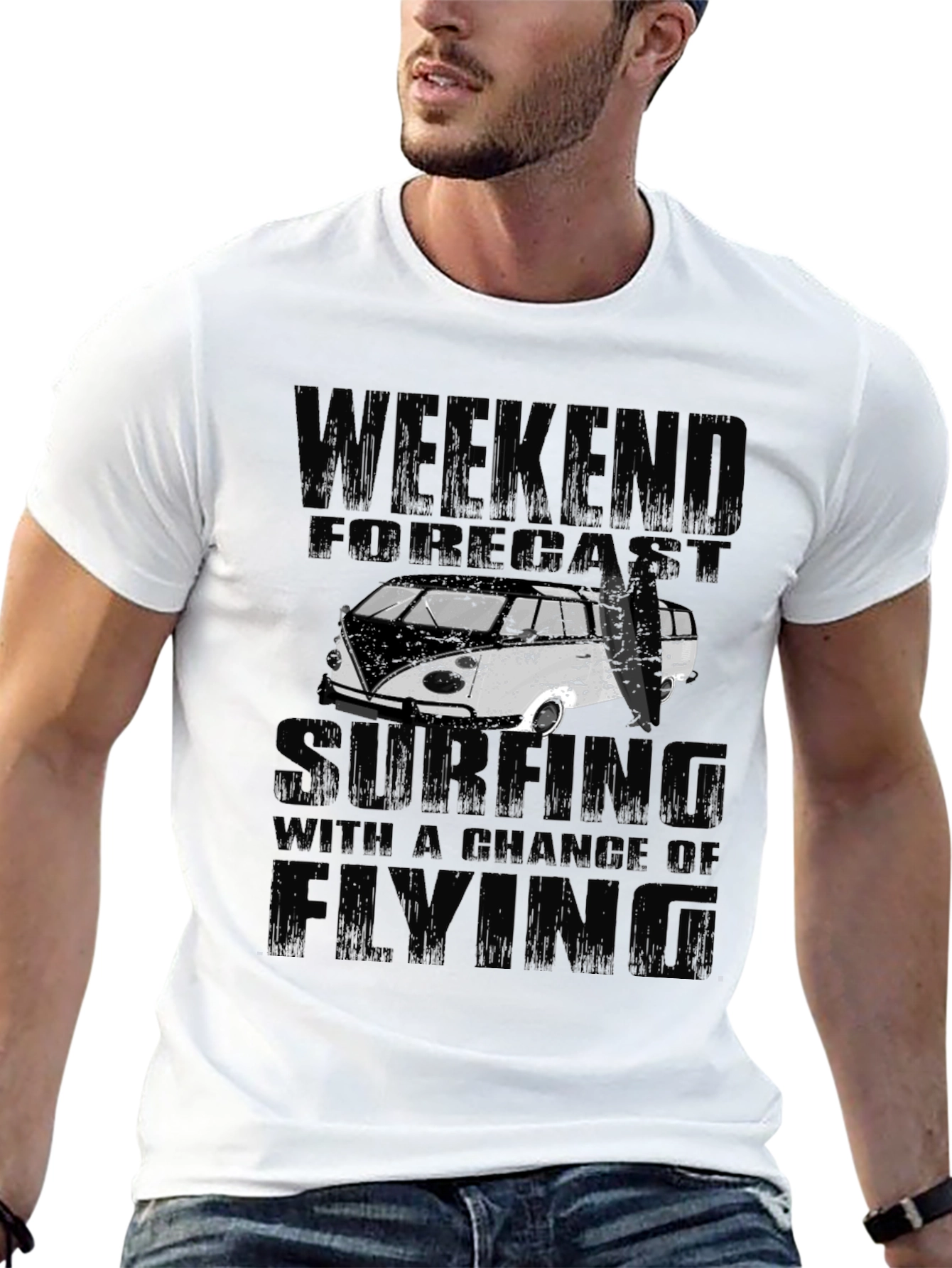 Weekend Forecast Surfing T-Shirt