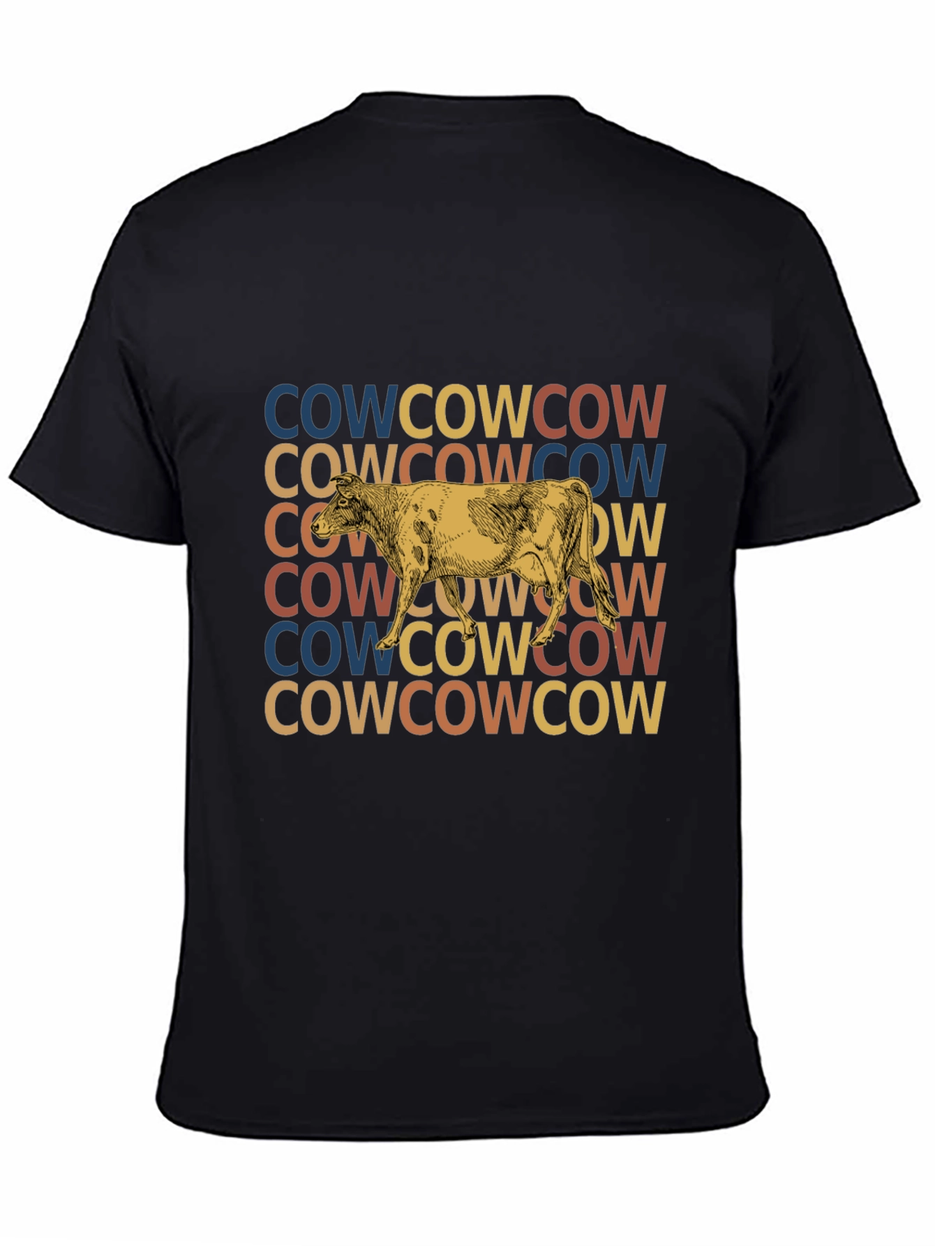 Retro Cow Graphic Tee
