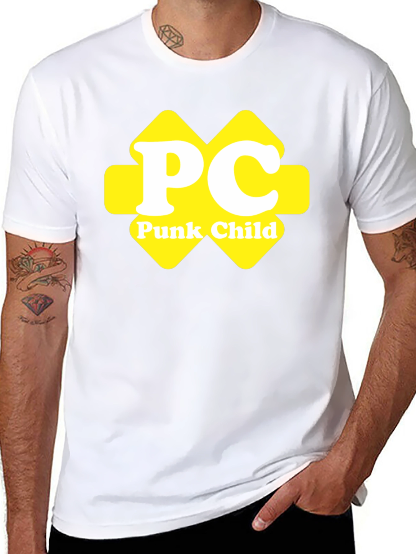 PC Punk Child Graphic Black T-Shirt