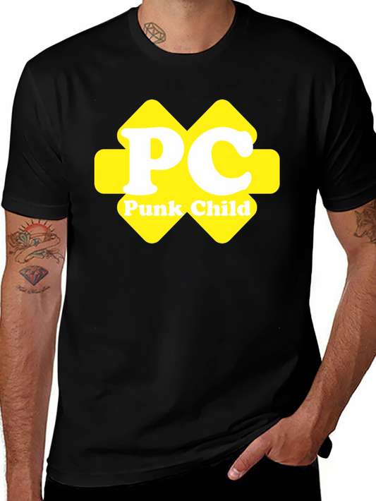 PC Punk Child Graphic Black T-Shirt