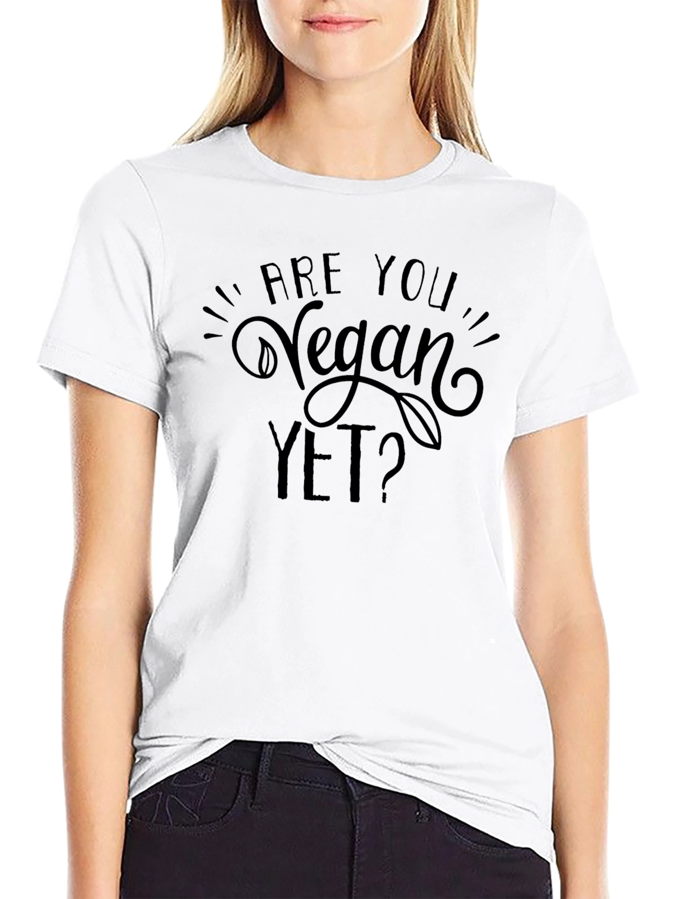 Are You Vegan Yet? Graphic Tee - Black T-Shirt