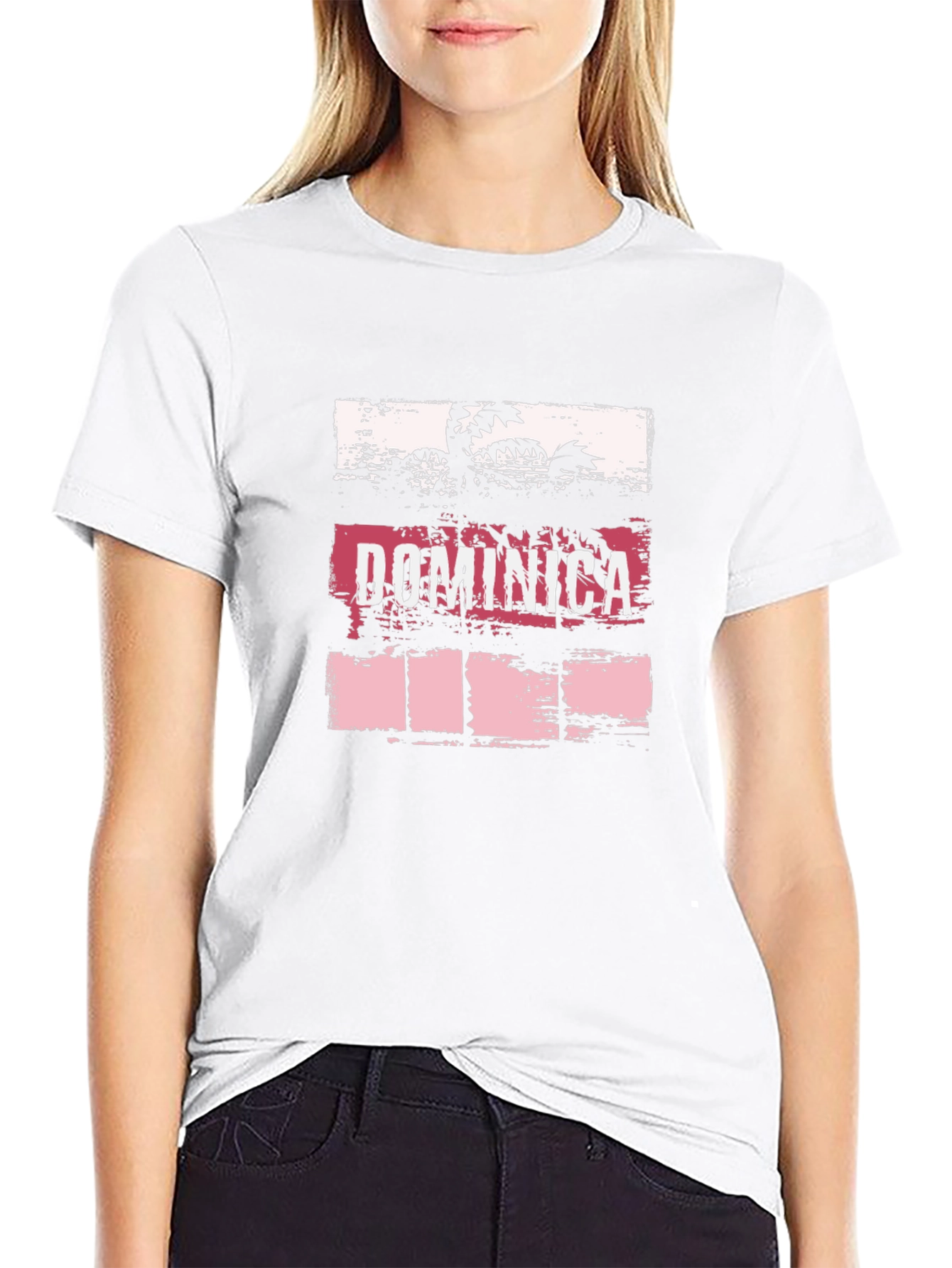Dominica Palm Tree Graphic T-Shirt