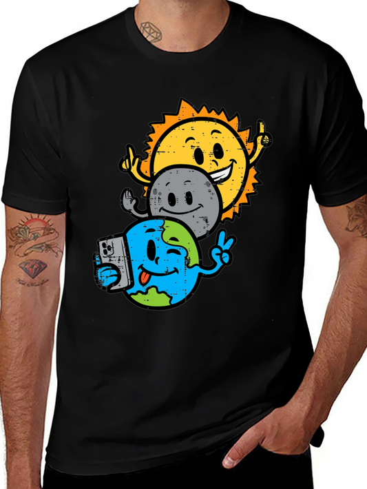 Sun Moon Earth Graphic T-Shirt