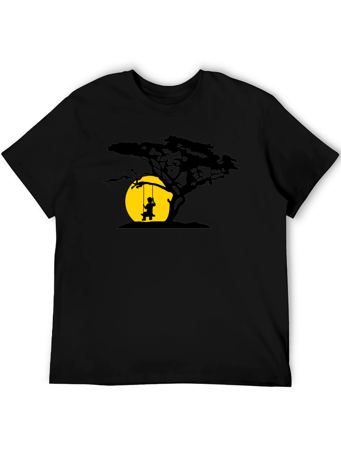 Silhouette Tree & Swing Graphic T-Shirt