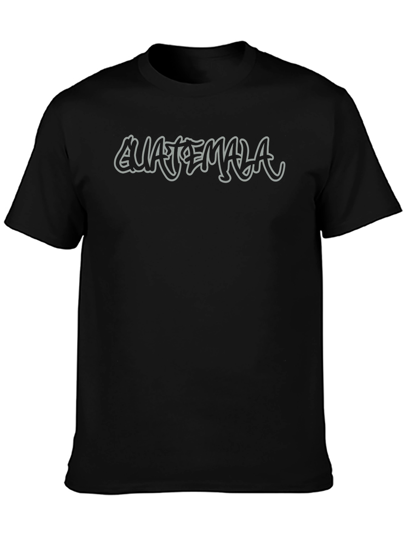 Guatemala Graphic Print Black T-Shirt