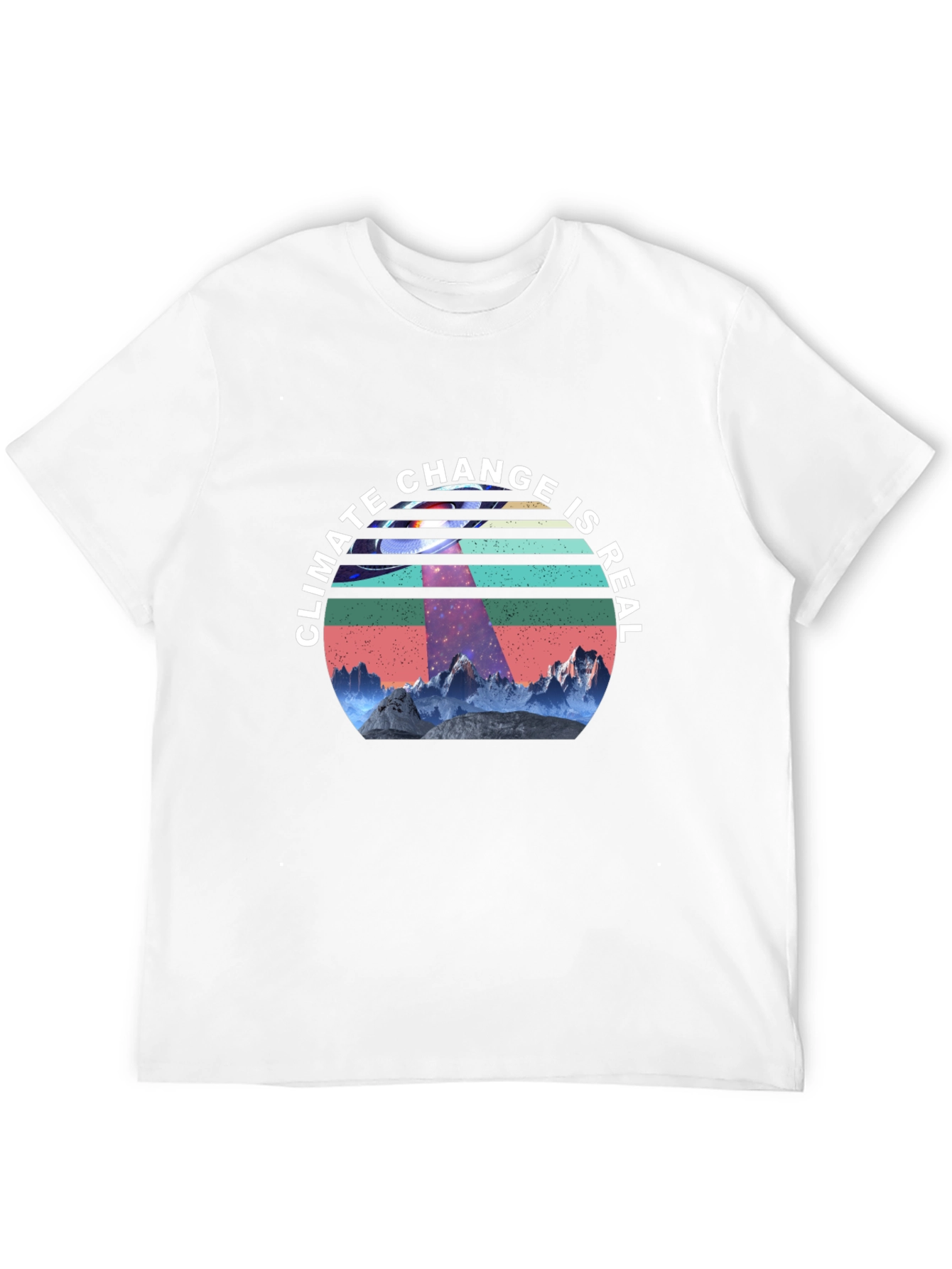 Climate Change is Real UFO Graphic Tee