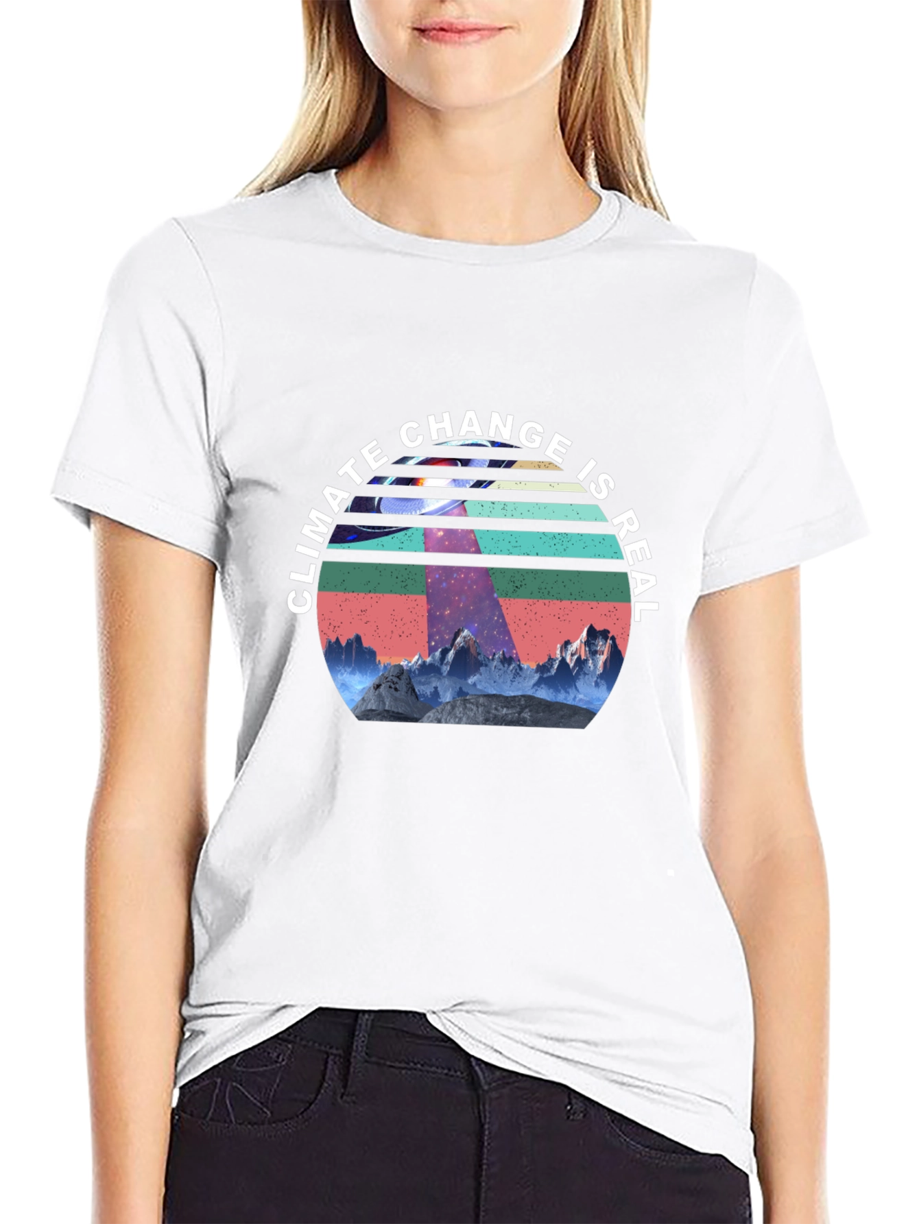 Climate Change is Real UFO Graphic Tee