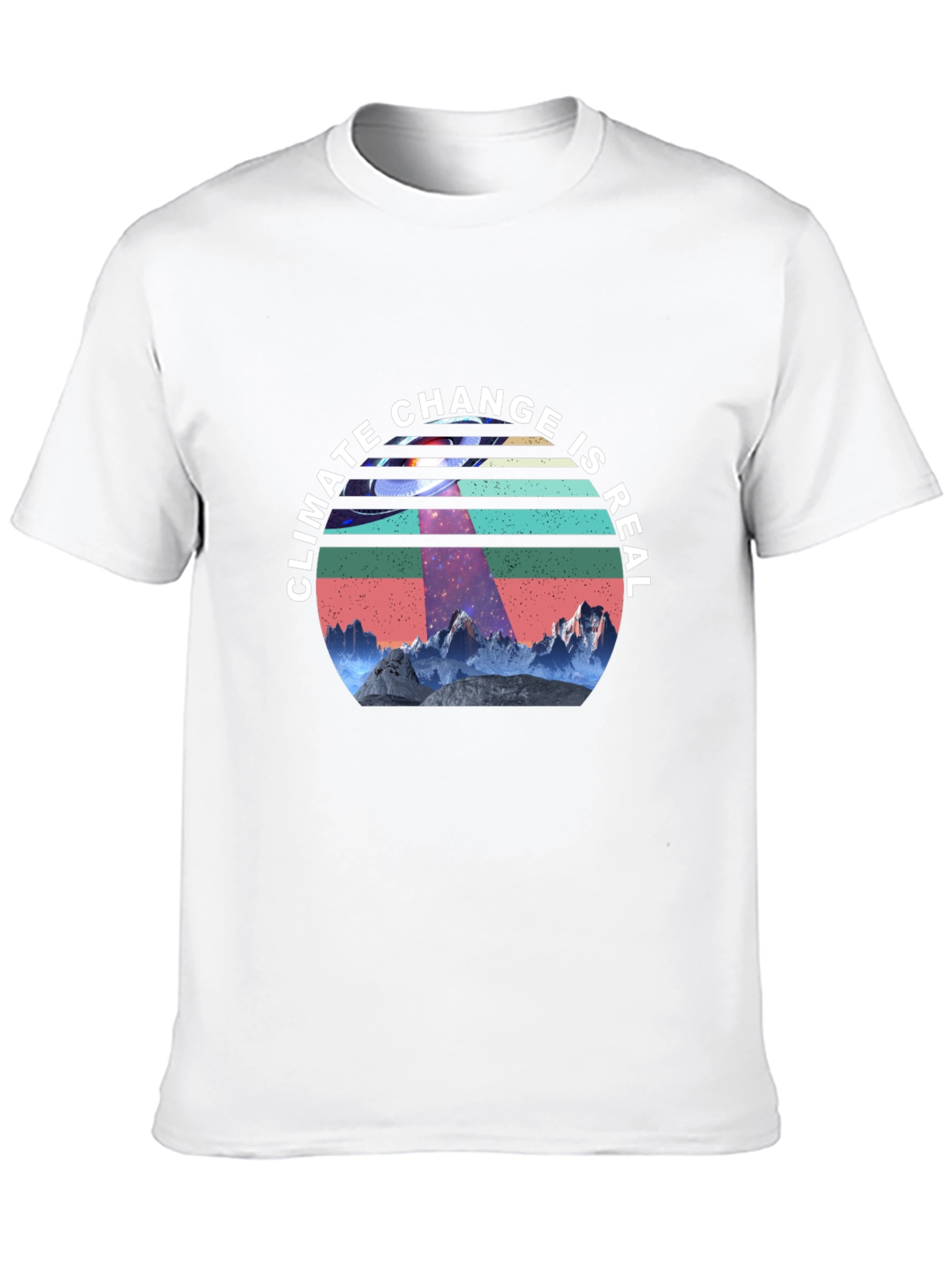 Climate Change is Real UFO Graphic Tee