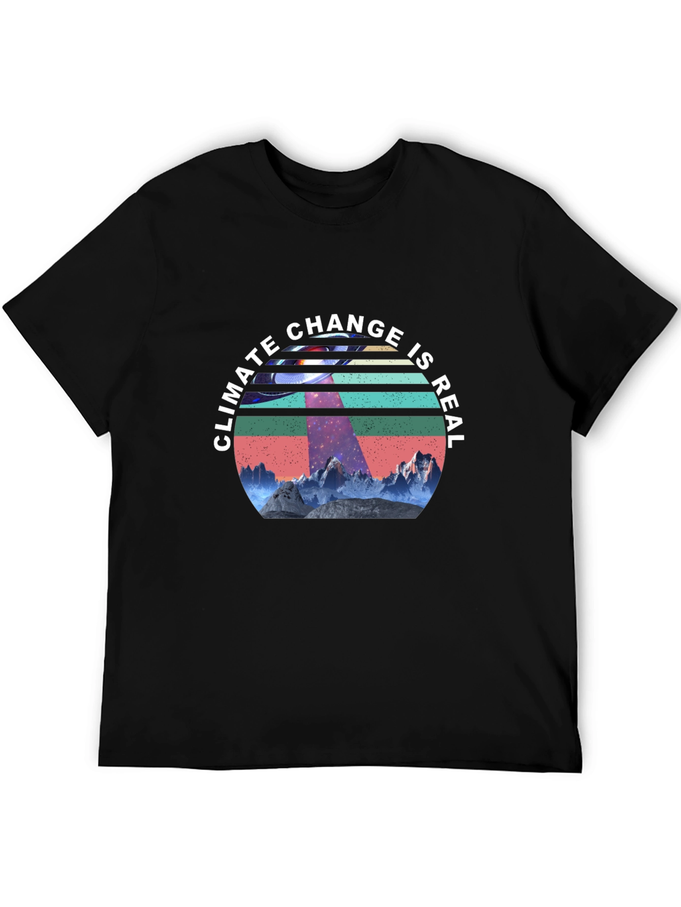 Climate Change is Real UFO Graphic Tee