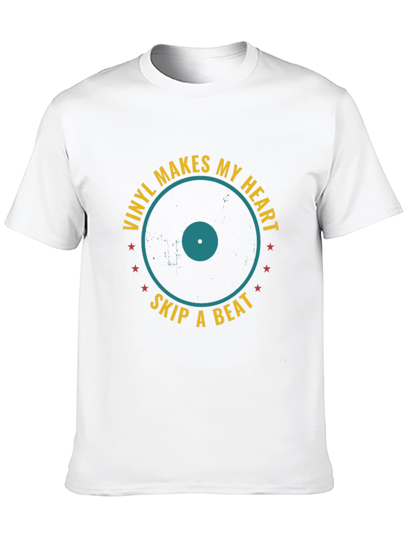 Vinyl Makes My Heart Skip A Beat T-Shirt