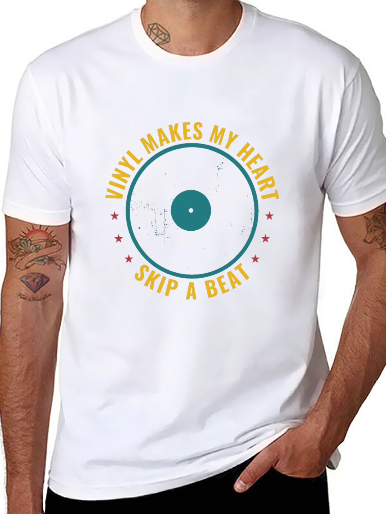 Vinyl Makes My Heart Skip A Beat T-Shirt