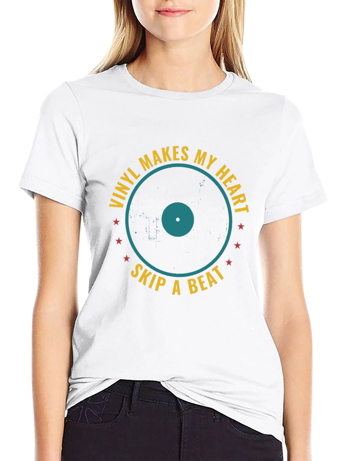 Vinyl Makes My Heart Skip A Beat T-Shirt