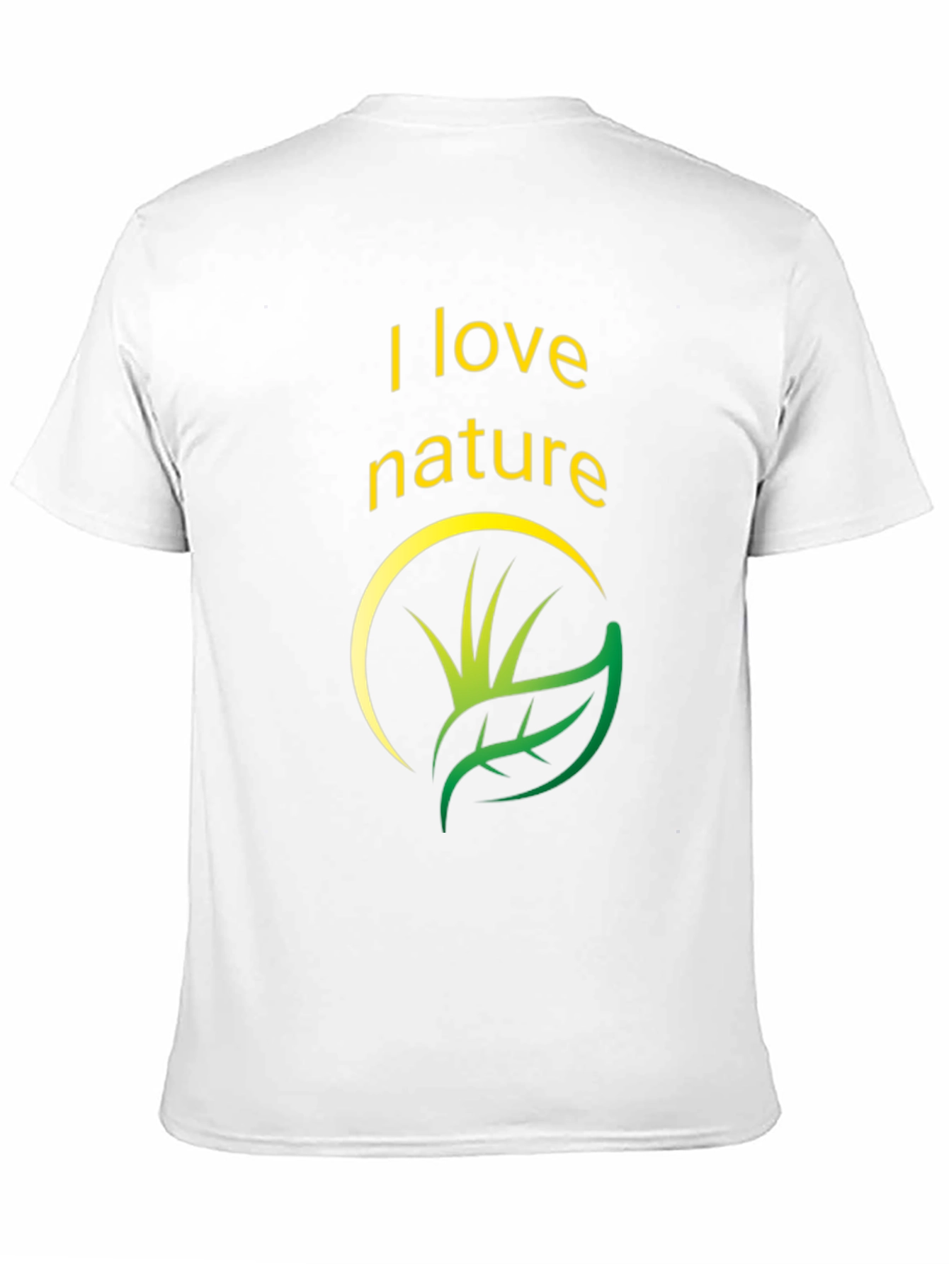 I Love Nature Black Graphic T-Shirt