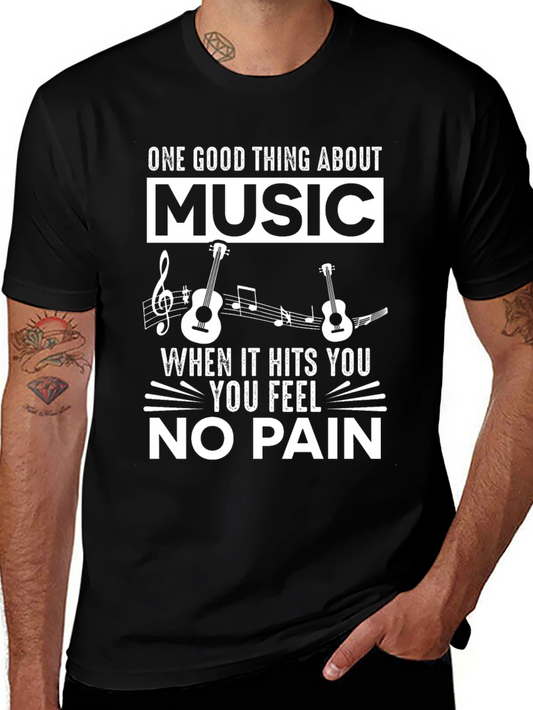 Music No Pain Graphic T-Shirt