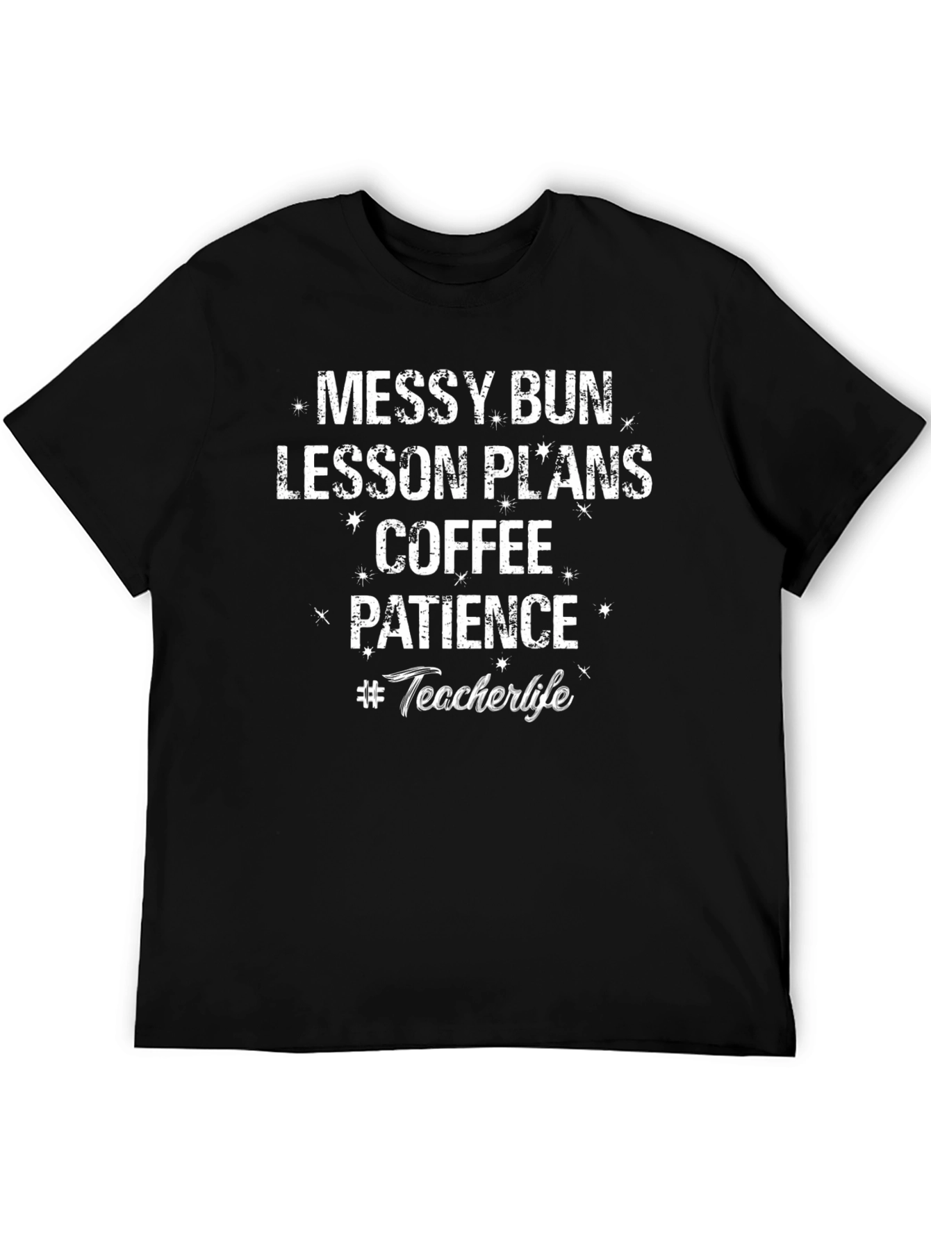 Messy Bun Teacher Life Tee