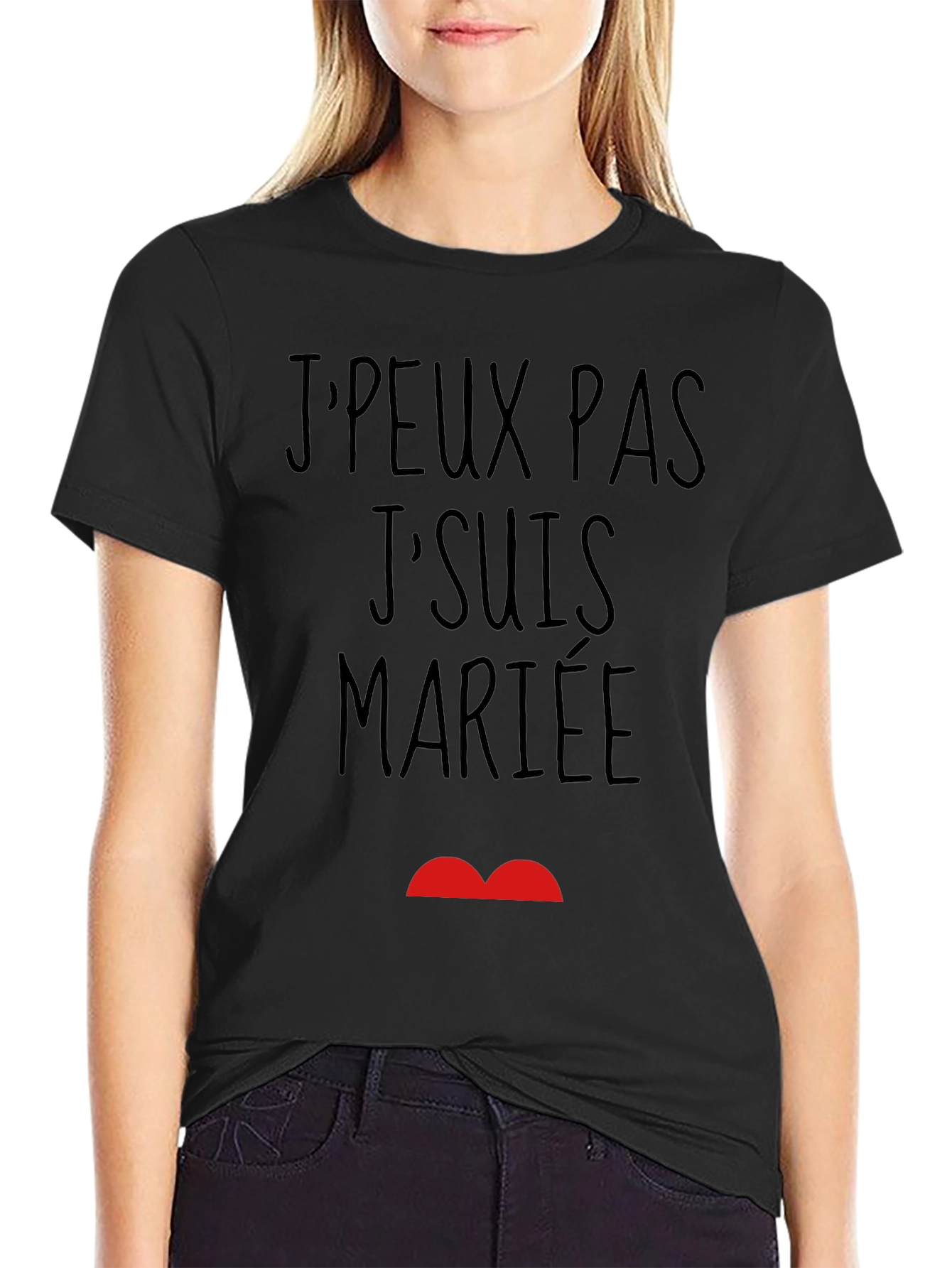 JPeux Pas JSuis Mariee Funny Graphic T-Shirt