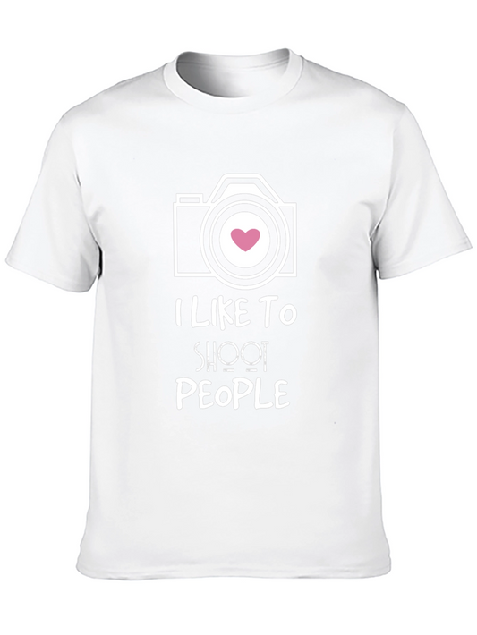 I Like To Shoot People Camera Graphic Tee