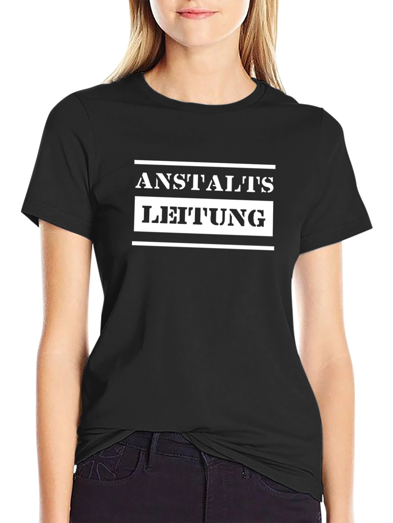 Anstaltsleitung Graphic T-Shirt - Black Cotton Tee