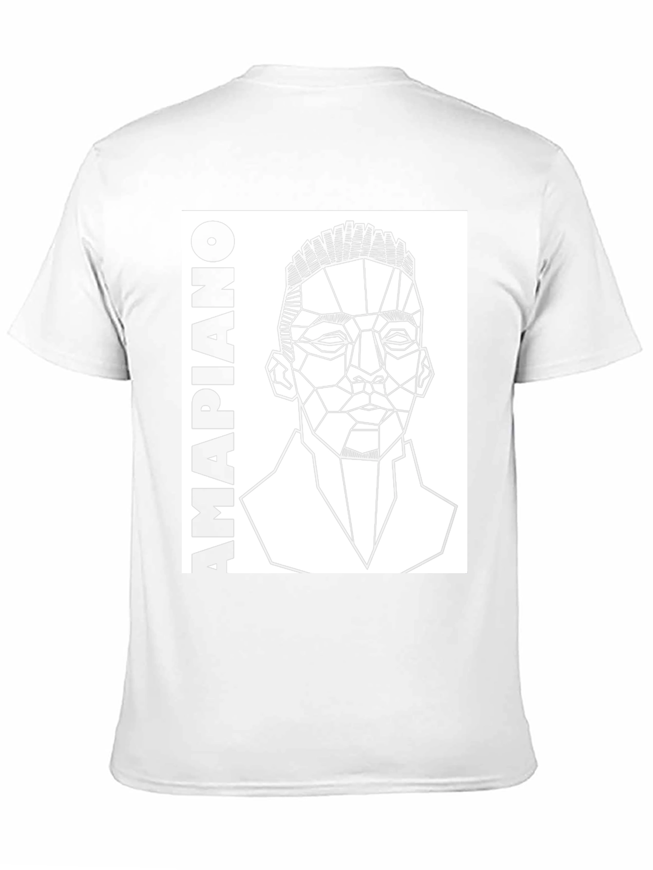 Amapiano Geometric Portrait T-Shirt