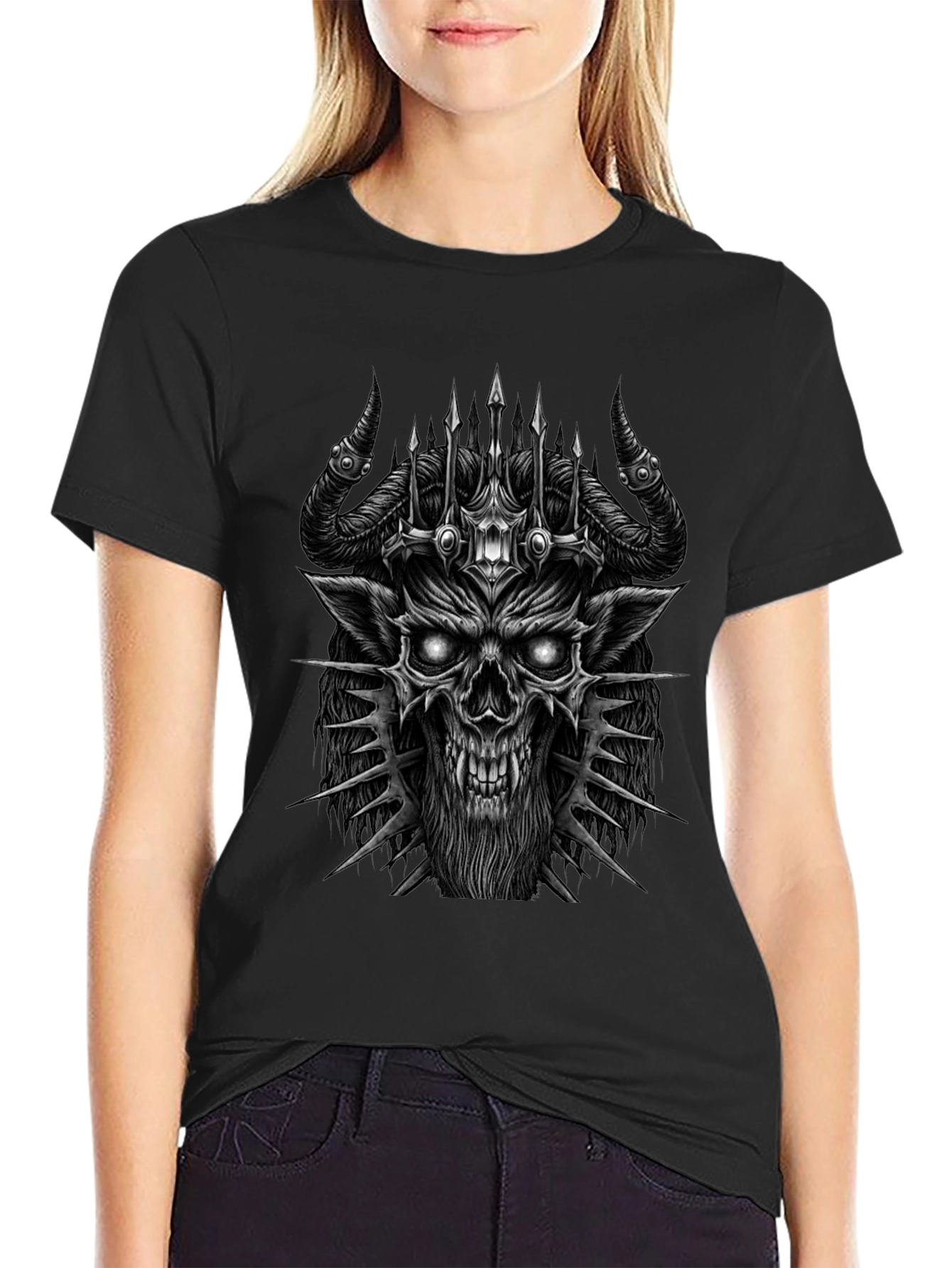 Demon King Graphic Tee - Black