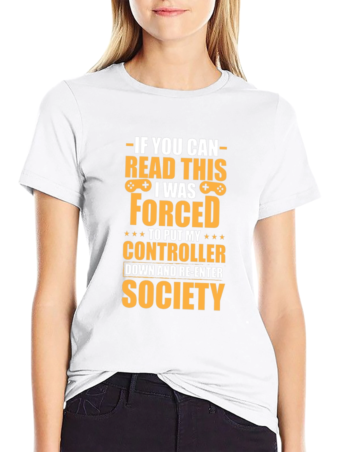 Gamer T-Shirt: Forced to Re-Enter Society Tee