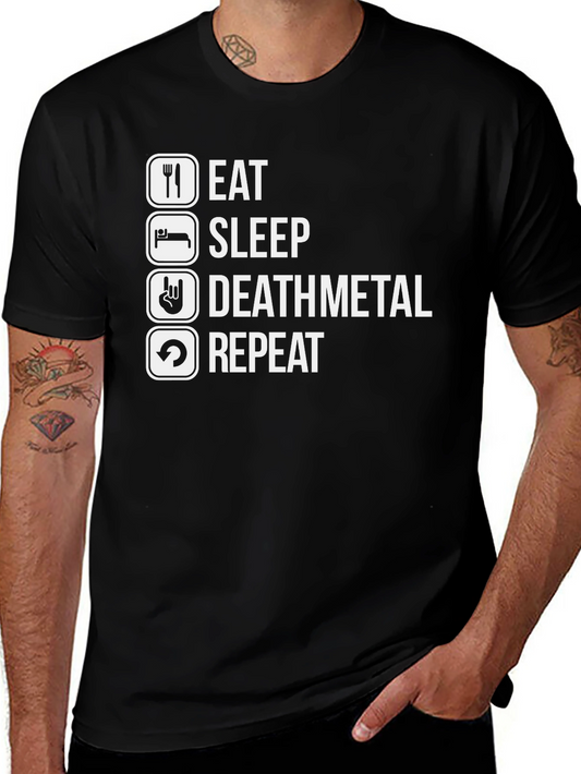 Eat Sleep Deathmetal Repeat T-Shirt