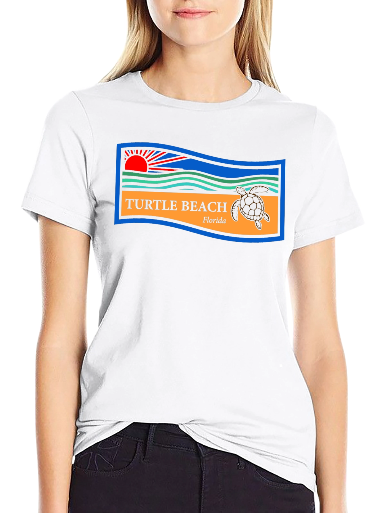 Turtle Beach Florida Tee - Graphic Print T-Shirt