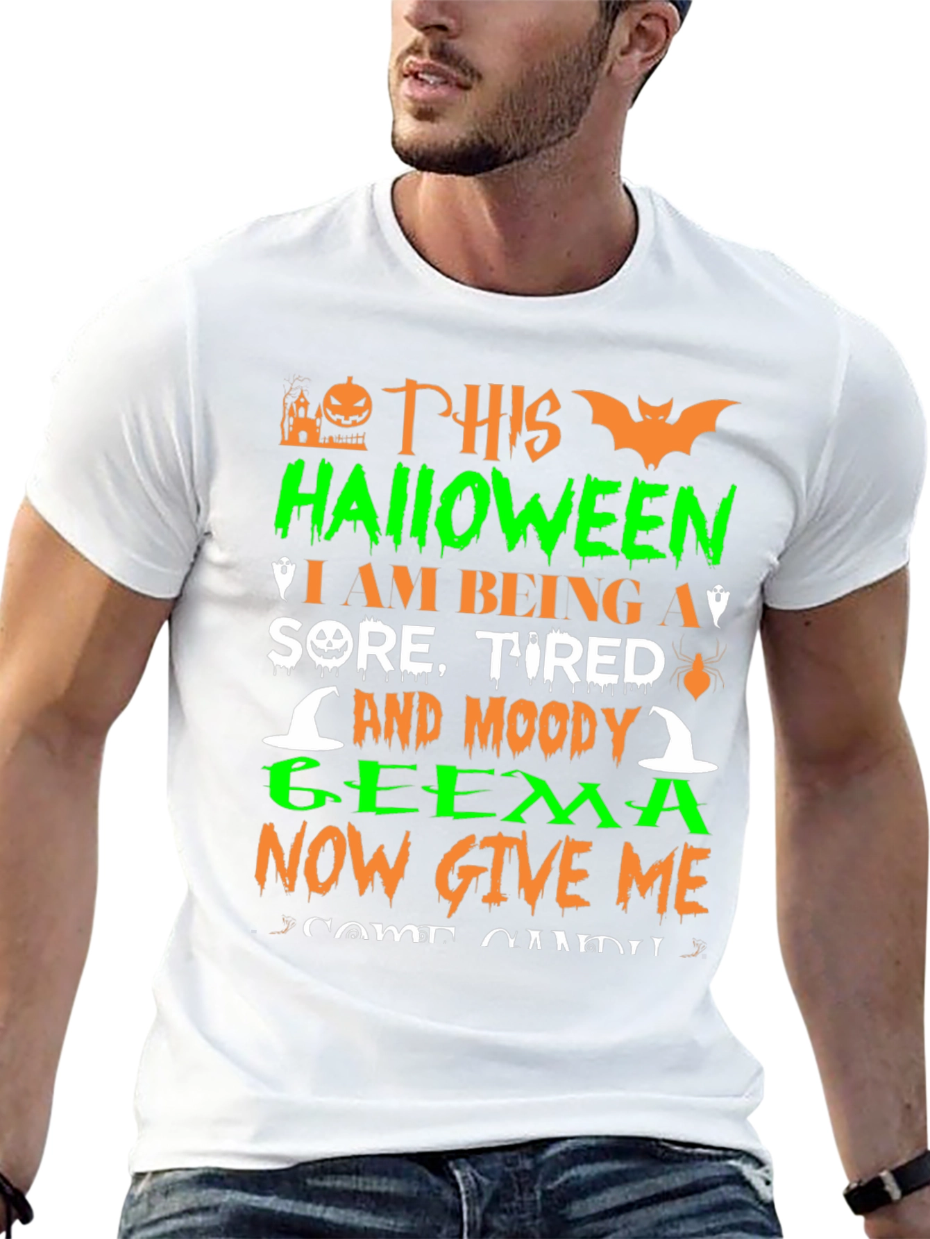 Halloween Sore Tired & Moody Geema T-Shirt