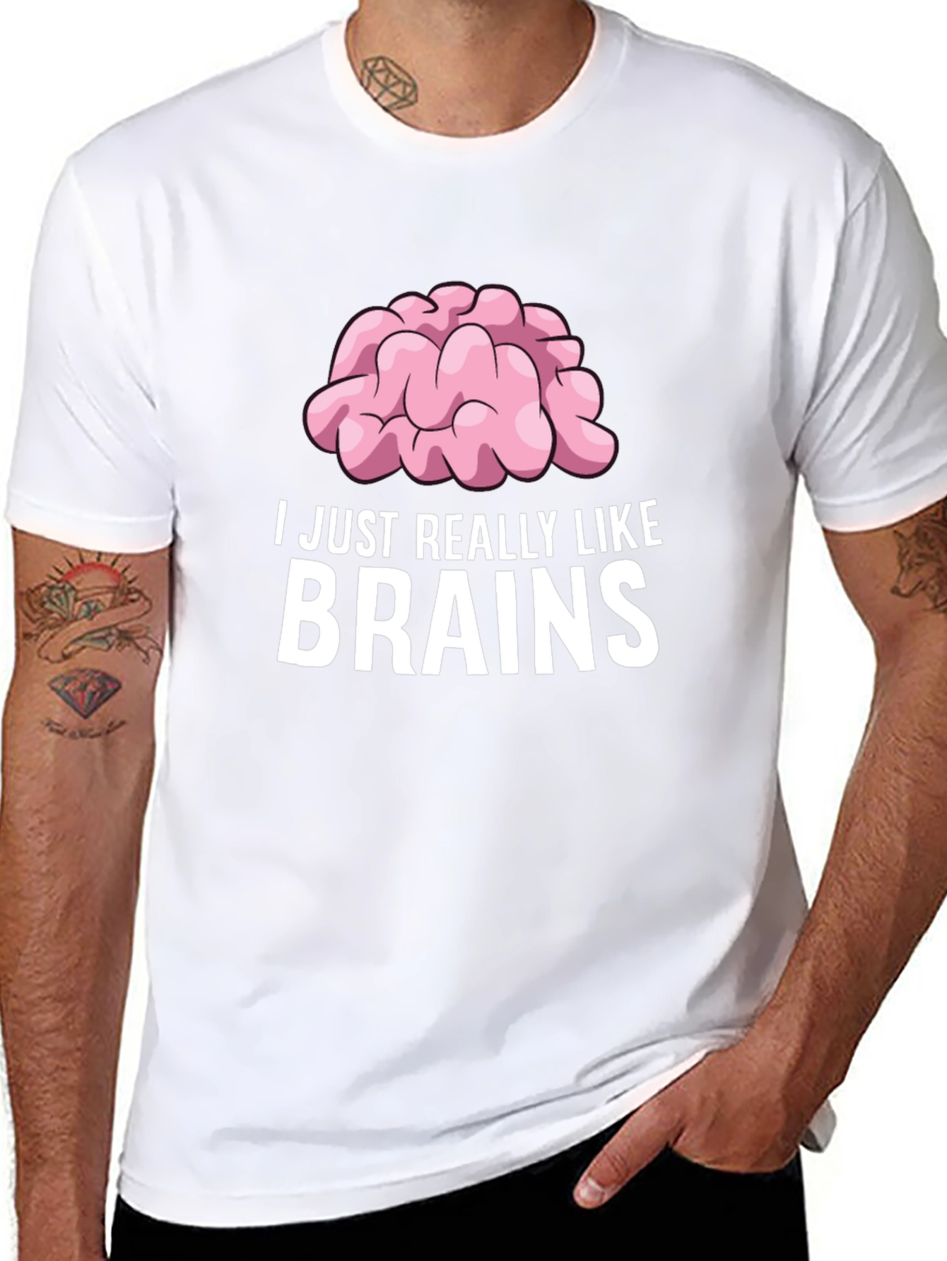 Brain Lover Graphic Tee - Funny T-Shirt