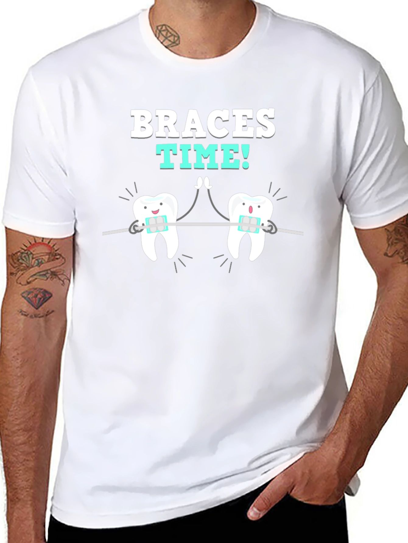 Braces Time T-Shirt - Dental Humor Tee