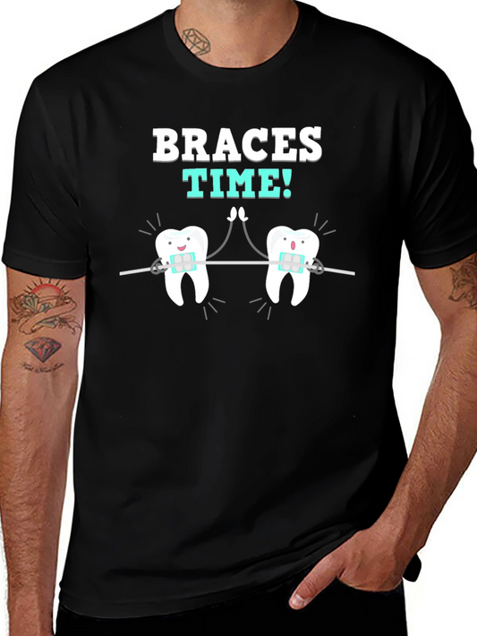 Braces Time T-Shirt - Dental Humor Tee