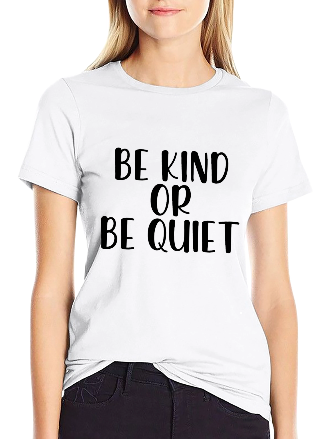 Be Kind or Be Quiet Black Graphic Tee