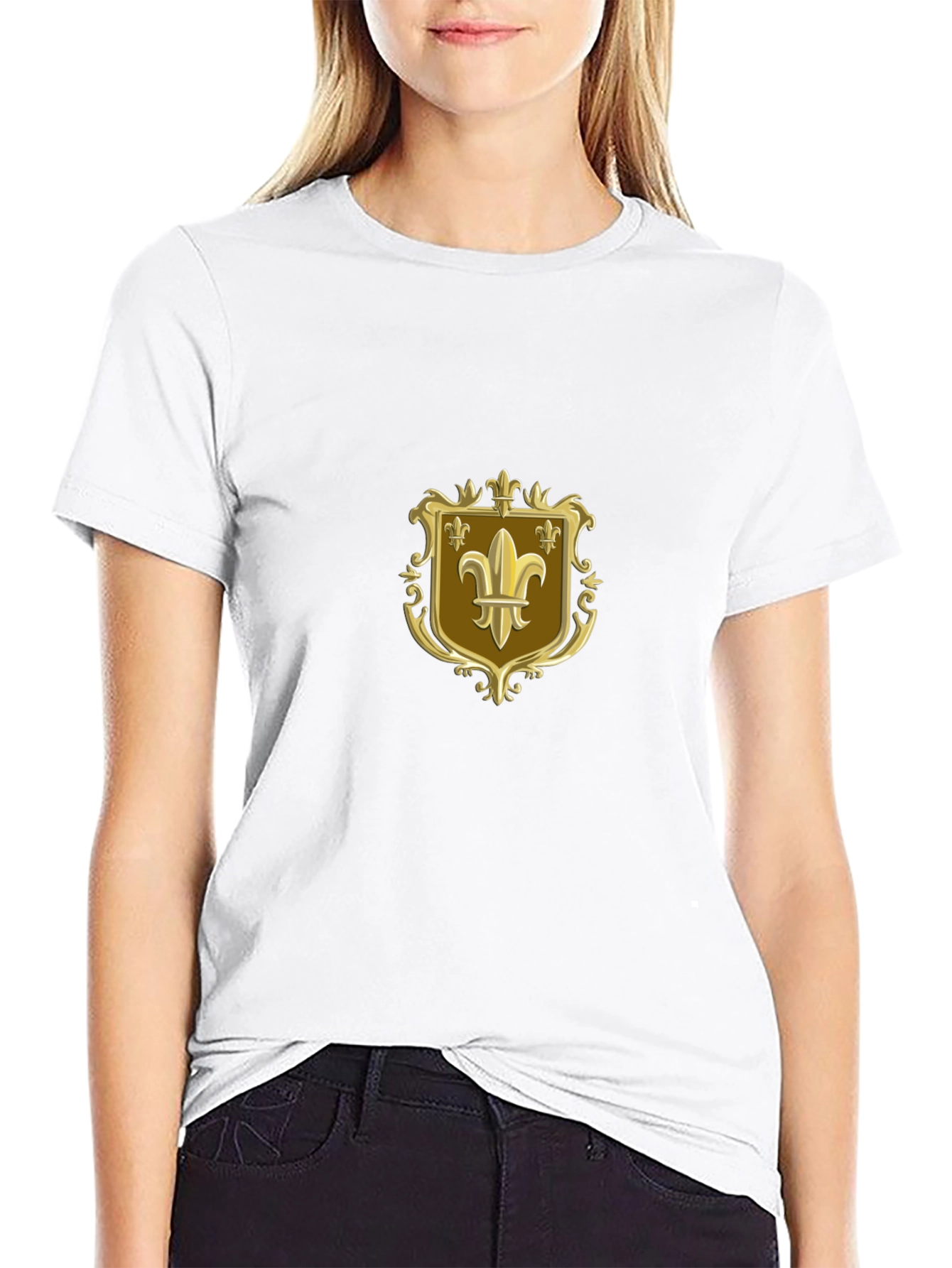 Fleur-de-lis Emblem Black T-Shirt