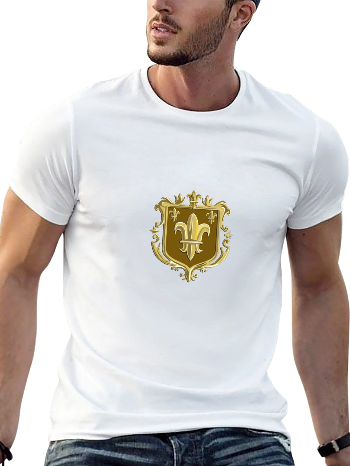 Fleur-de-lis Emblem Black T-Shirt