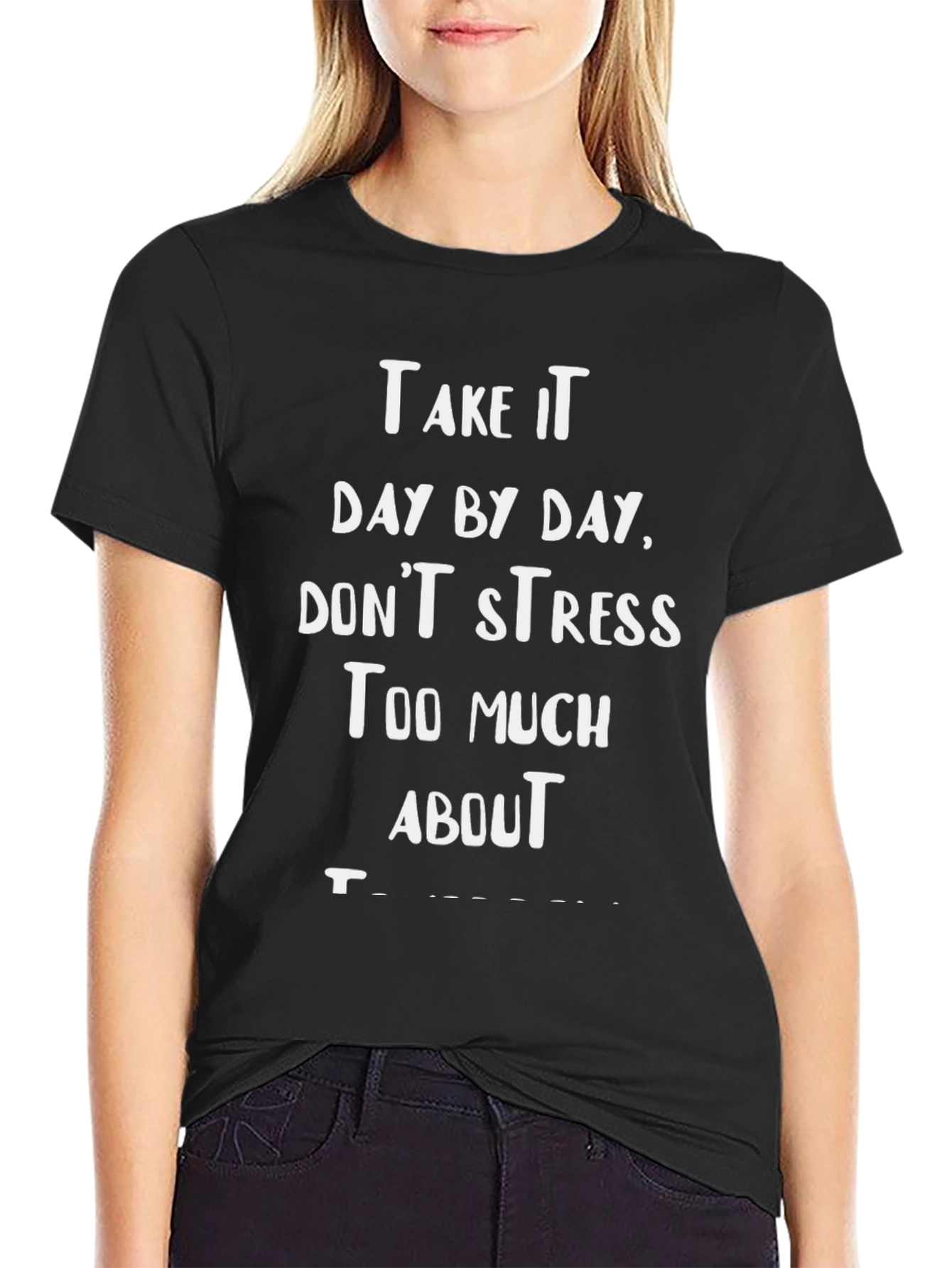 Motivational Graphic Tee - Take It Day By Day