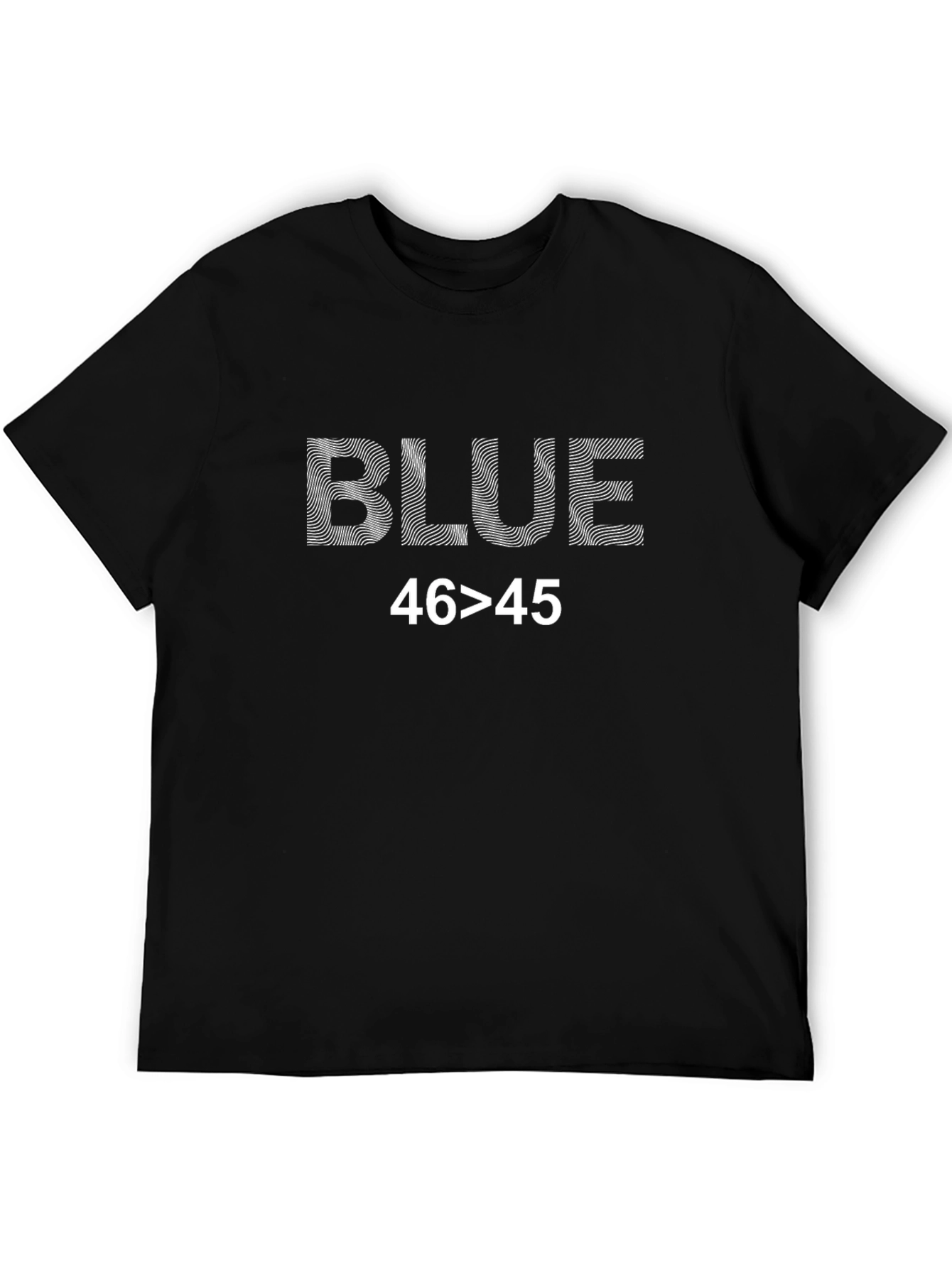 Blue 46>45 Graphic Tee - Political Statement Shirt