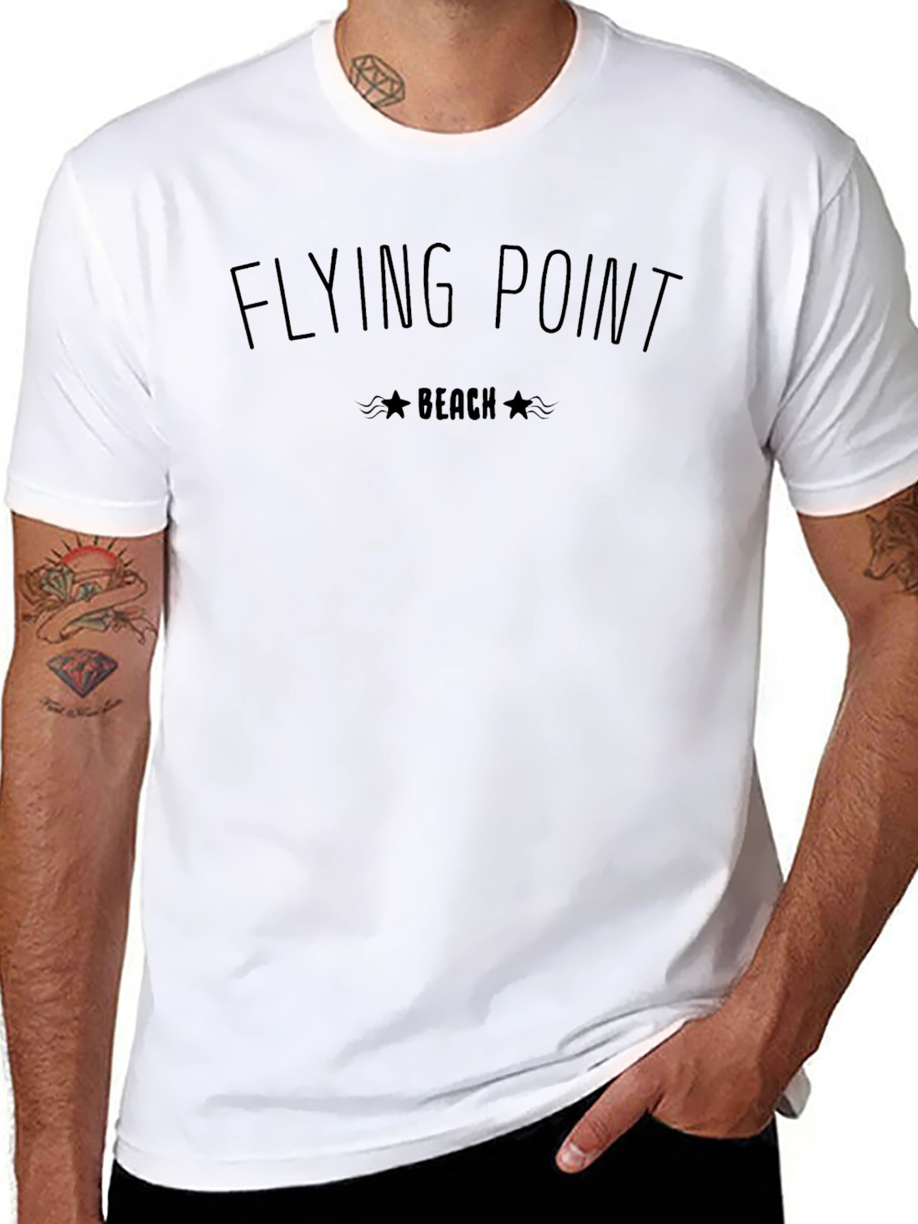 Flying Point Beach Graphic T-Shirt