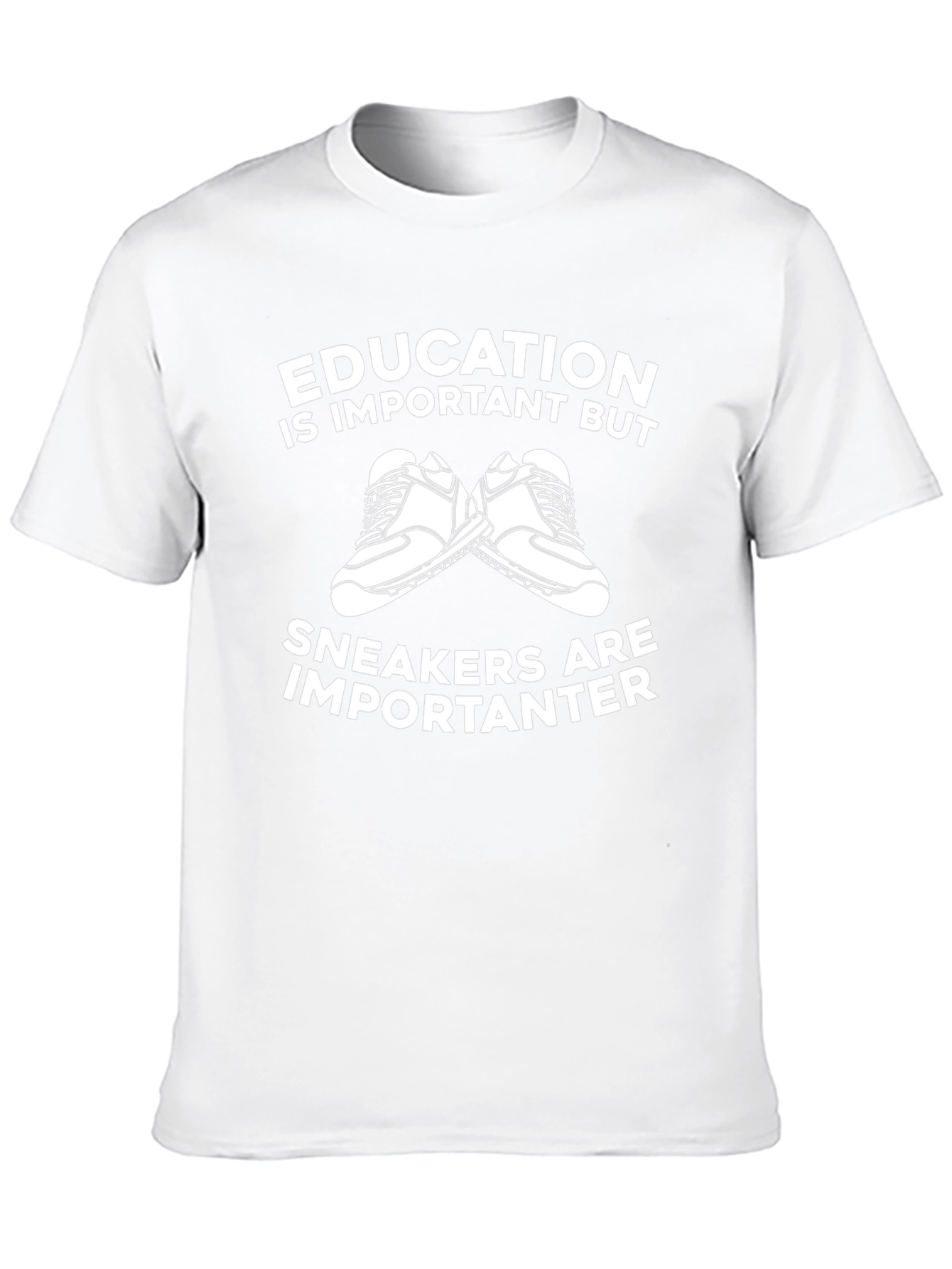 Education vs Sneakers T-Shirt: Funny Graphic Tee