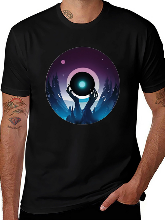 Mystic Orb Graphic Black T-Shirt
