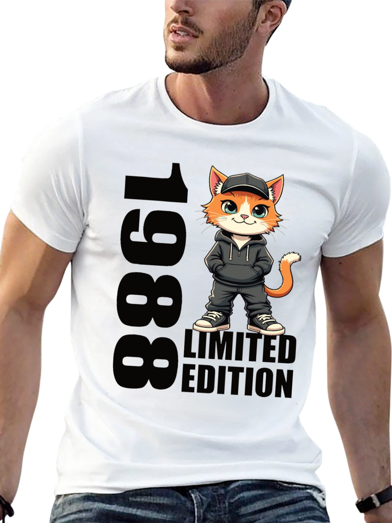 1988 Limited Edition Cartoon Cat T-Shirt
