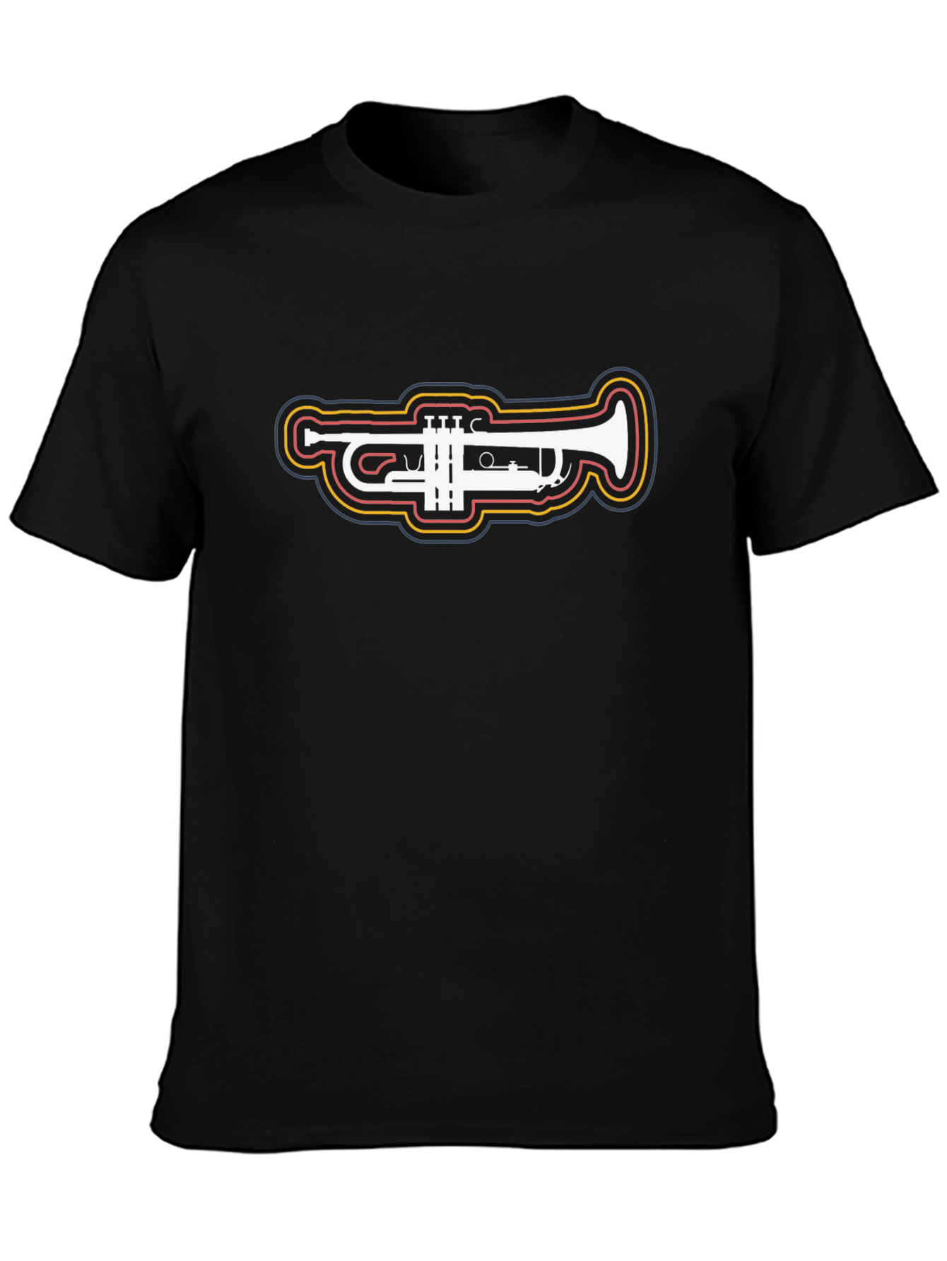 Trumpet Graphic Tee - Stylish Musical Instrument Shirt