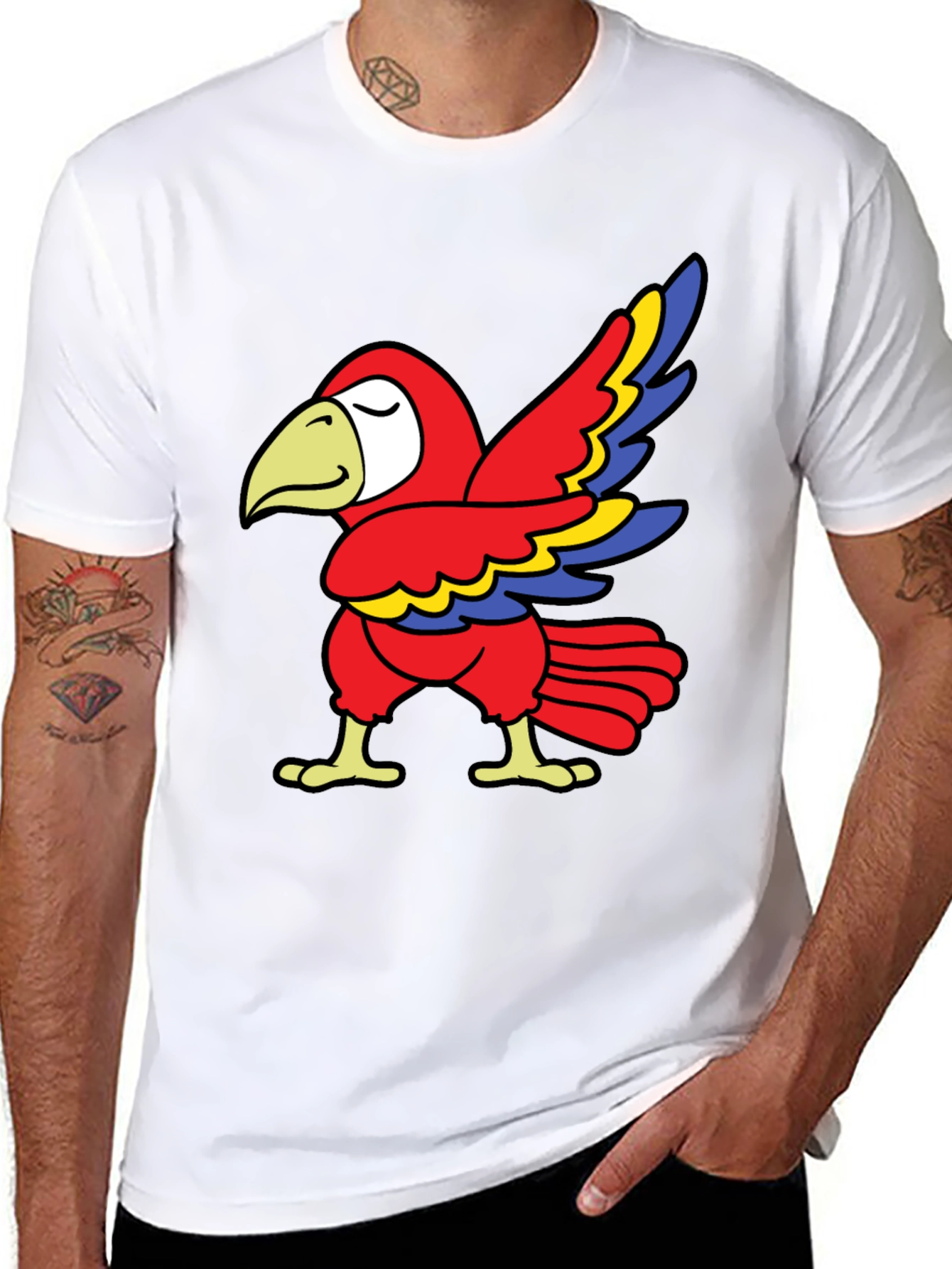 Parrot Graphic Tee - Fun & Quirky Design