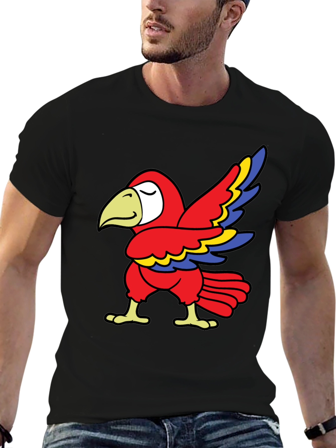 Parrot Graphic Tee - Fun & Quirky Design
