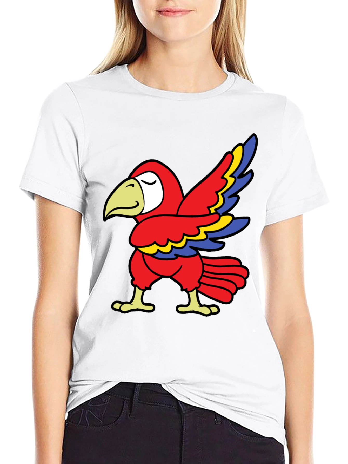 Parrot Graphic Tee - Fun & Quirky Design