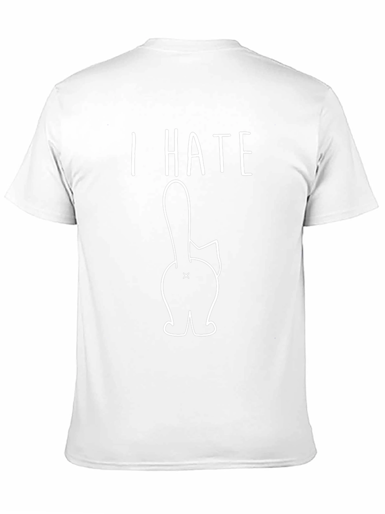 I Hate Cat Butts Black Graphic Tee