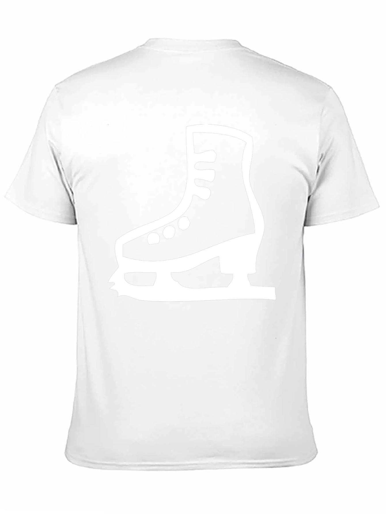 Ice Skate Graphic Tee - Black Cotton T-Shirt