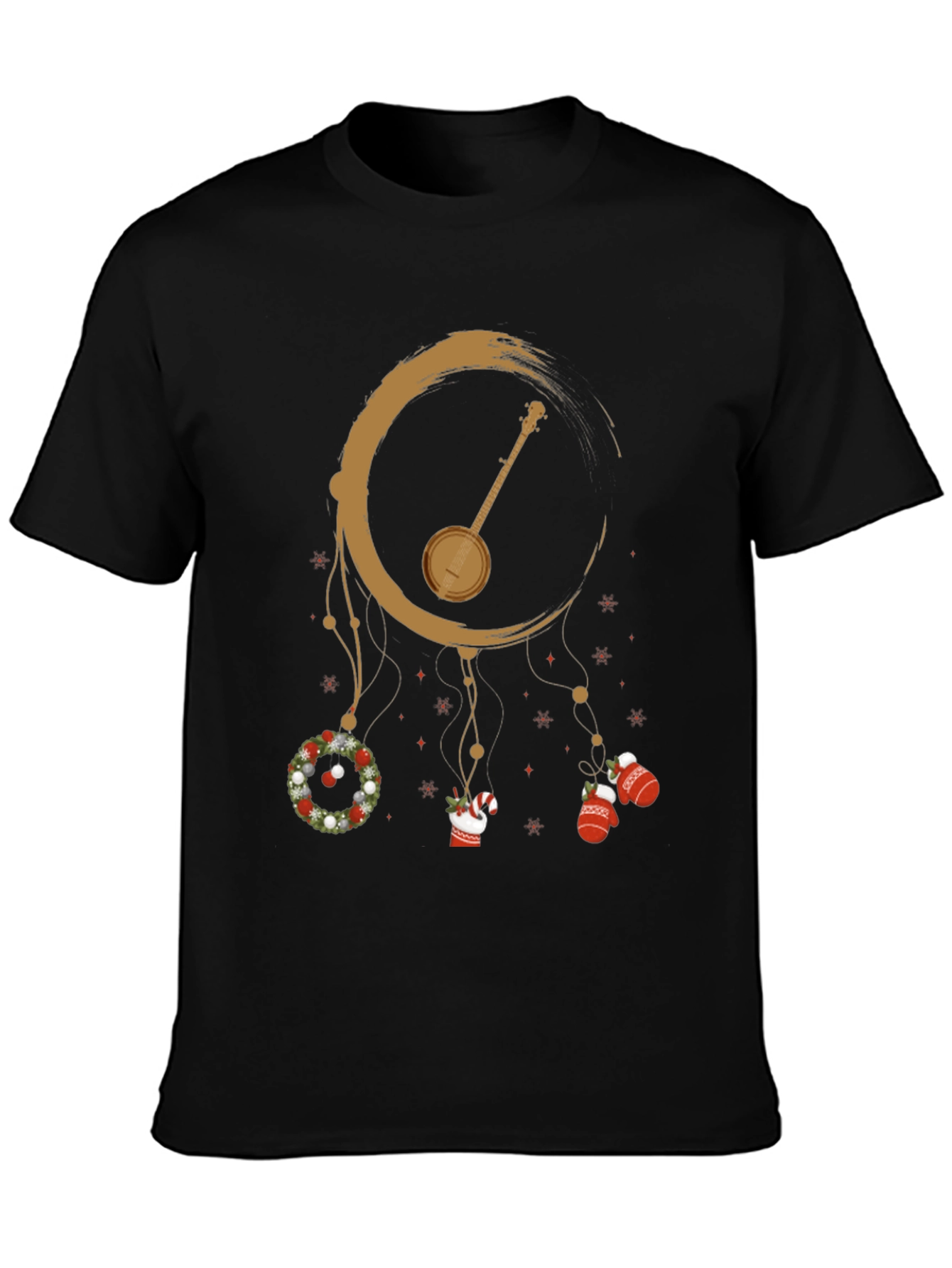 Banjo Christmas Dreamcatcher T-Shirt