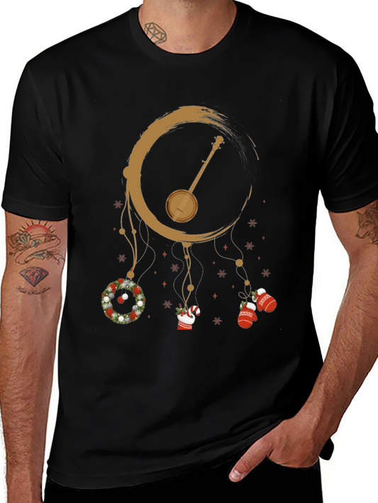Banjo Christmas Dreamcatcher T-Shirt