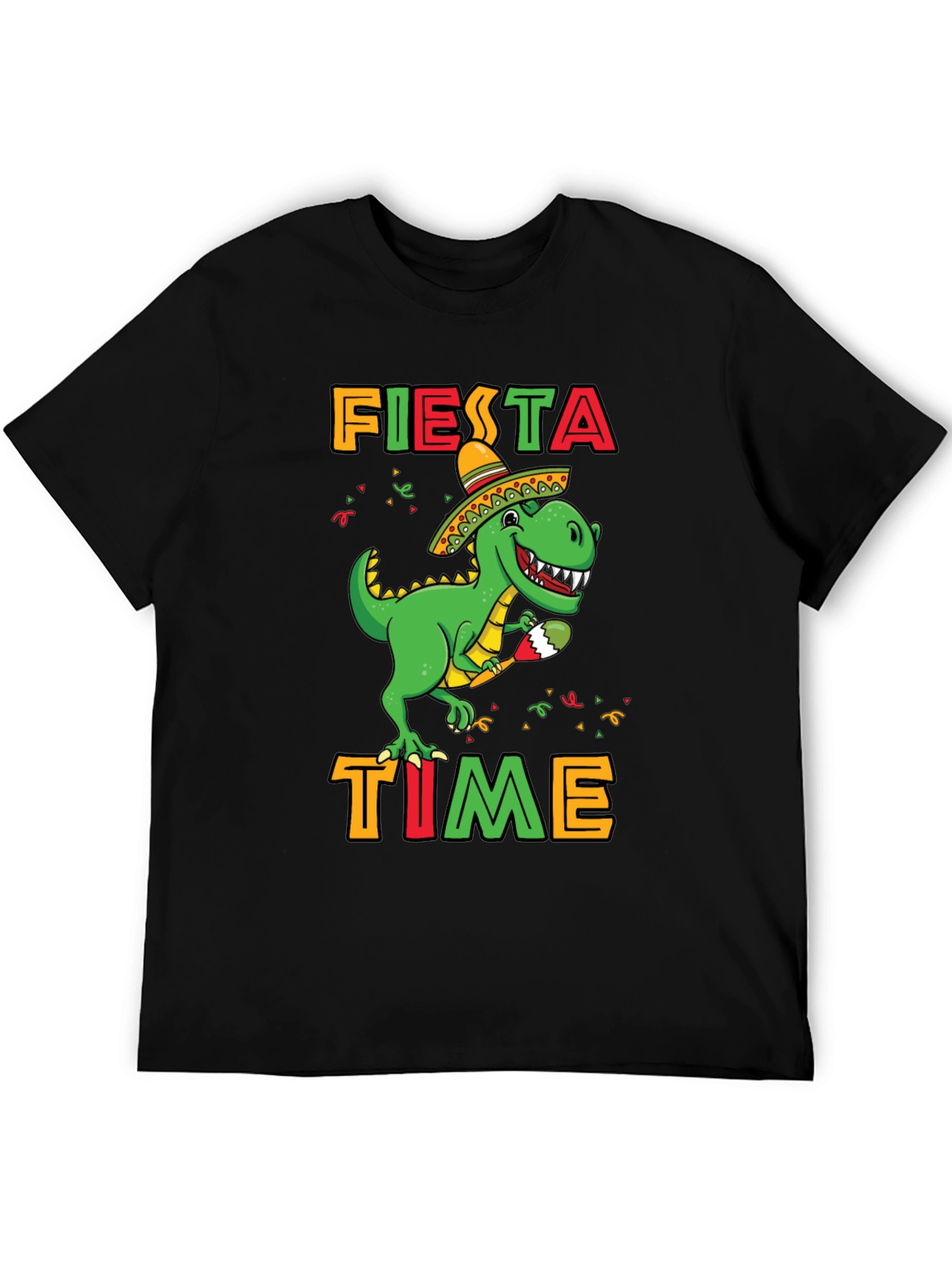 Fiesta Time Dinosaur T-Shirt - Cinco De Mayo